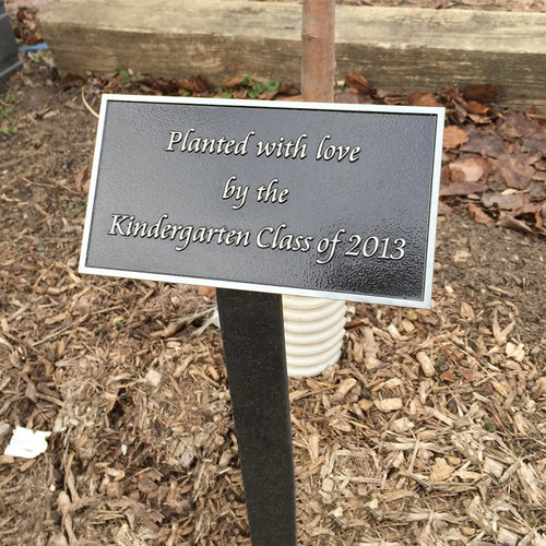Cast Aluminum Garden Plaque with Stake
