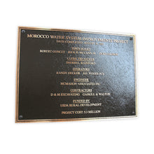 Load image into Gallery viewer, Cast Bronze Dedication Plaque