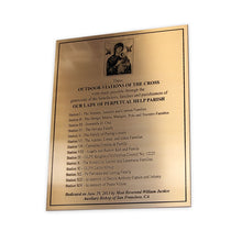 Load image into Gallery viewer, Etched Bronze Donor Plaque