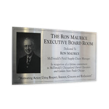 Load image into Gallery viewer, Stainless Steel Dedication Plaque